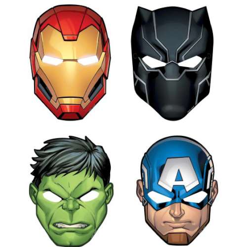 Avengers Party Masks - Click Image to Close